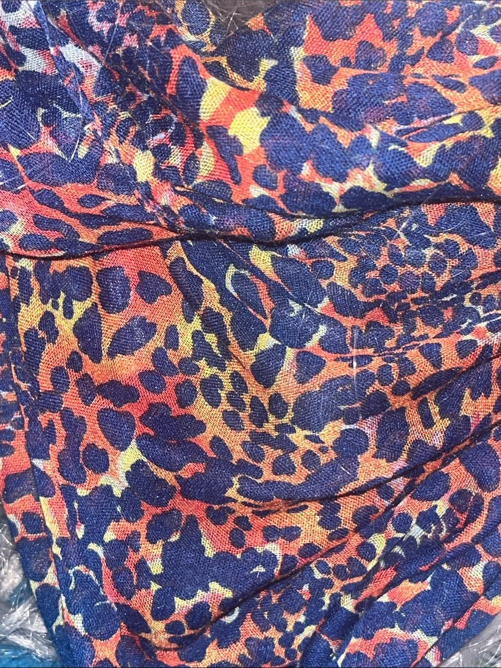 Fashion Leopard Print Infinity Scarf - Orange & Black Charming Charlie S34